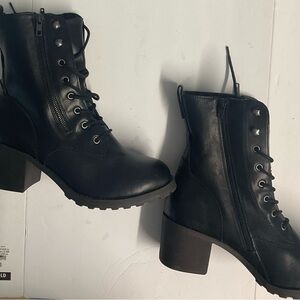 Sun + Stone Black Moto Boots